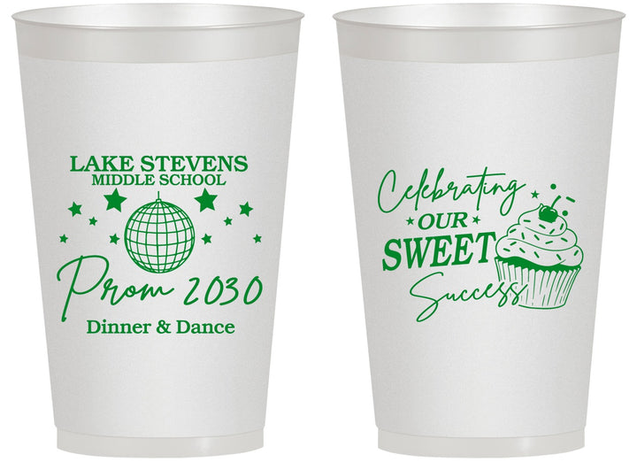 Personalized Prom 14 oz Frosted Cups - Middle School Dance | 50014