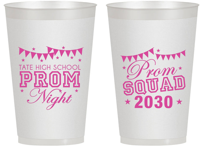 Personalized Prom 14 oz Frosted Cups - Squad | 50015