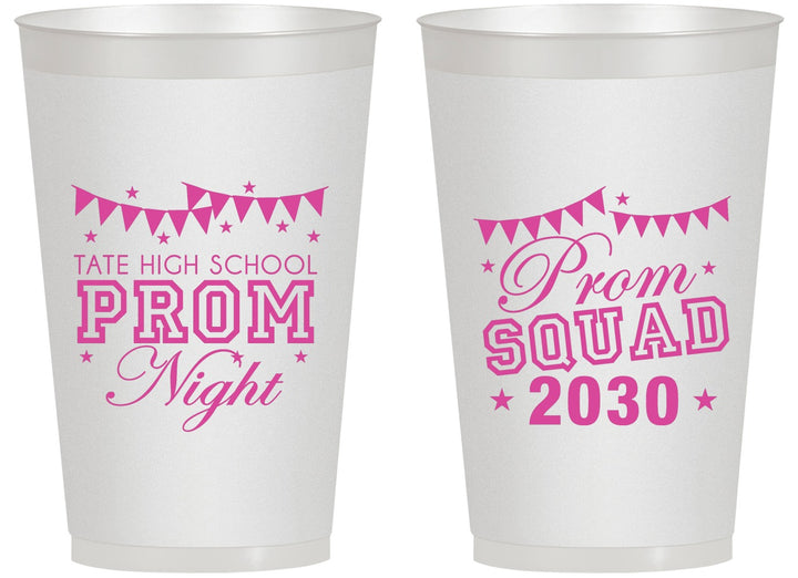 Personalized Prom 14 oz Frosted Cups - Squad | 50015
