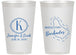 Personalized Wedding 14 oz Frosted Cups - Barbados | 508
