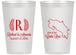 Personalized Wedding 14 oz Frosted Cups - Costa Rica | 518