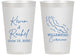 Personalized Wedding 14 oz Frosted Cups - Curacao | 520