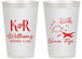Personalized Wedding 14 oz Frosted Cups - Fiji | 524