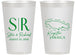 Personalized Wedding 14 oz Frosted Cups - Jamaica | 530