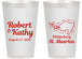 Personalized Wedding 14 oz Frosted Cups - St Maarten | 542