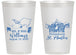 Personalized Wedding 14 oz Frosted Cups - St Maarten | 543