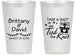 Personalized Wedding 14 oz Frosted Cups - Take A Shot We Tied The Knot | 553