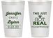 Personalized Wedding 14 oz Frosted Cups - Just Got Real | 557