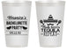 Personalized Bachelorette 14 oz Frosted Cups - Fiesta Siesta Tequila Repeat | 60000