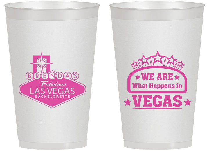 Personalized Bachelorette 14 oz Frosted Cups - Las Vegas | 60016