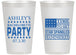 Personalized Bachelorette 14 oz Frosted Cups - Star Spangled Hammered | 60025