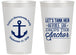 Personalized Bachelorette 14 oz Frosted Cups - Tank Her Drop Anchor | 60026