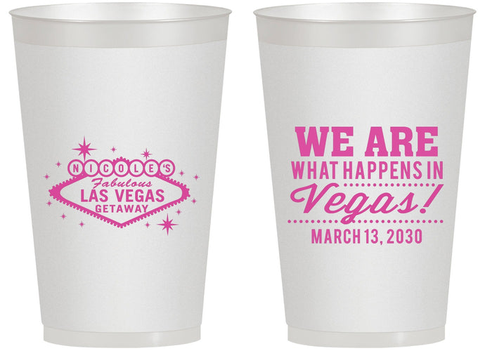 Personalized Bachelorette 14 oz Frosted Cups - Las Vegas | 60029
