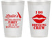 Personalized Bachelorette 14 oz Frosted Cups - I Do Drinking Team | 60031