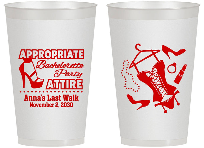 Personalized Bachelorette 14 oz Frosted Cups - Last Walk | 60032