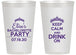 Personalized Bachelorette 14 oz Frosted Cups - Keep Calm Drink On | 60036