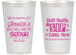 Personalized Bachelorette 14 oz Frosted Cups - Cant Sip With Us | 60051
