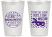 Personalized Bachelorette 14 oz Frosted Cups - Mardi Gras | 60055