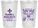 Personalized Bachelorette 14 oz Frosted Cups - Mardi Gras | 60059