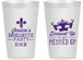 Personalized Bachelorette 14 oz Frosted Cups - Mardi Gras | 60061