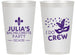 Personalized Bachelorette 14 oz Frosted Cups - Mardi Gras I Do Crew | 60063
