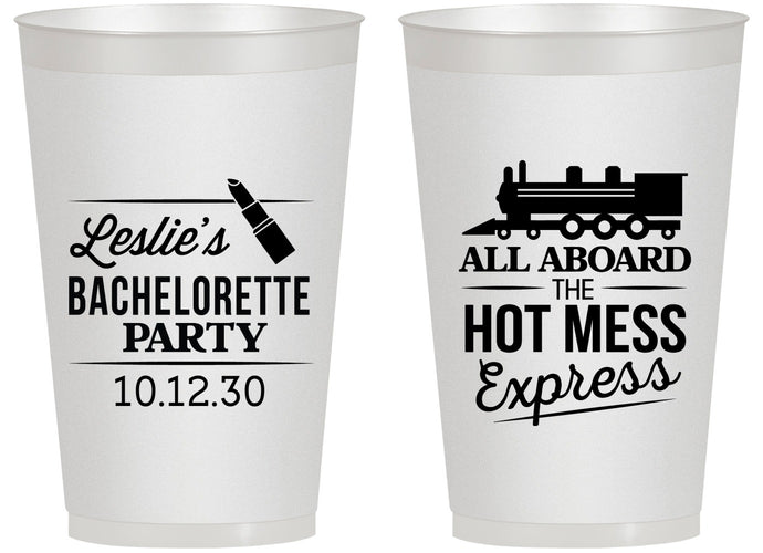 Personalized Bachelorette 14 oz Frosted Cups - Hot Mess Express | 60075