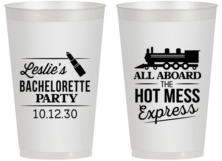 Personalized Bachelorette 14 oz Frosted Cups - Hot Mess Express | 60075