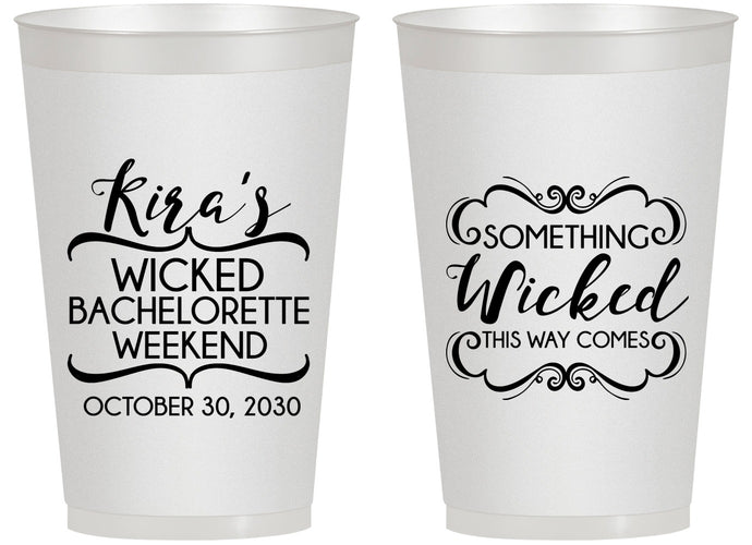 Personalized Bachelorette 14 oz Frosted Cups - Something Wicked | 60076