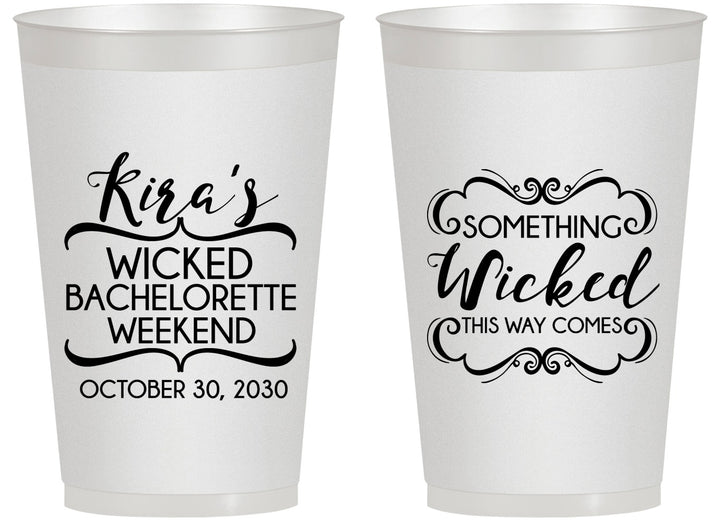 Personalized Bachelorette 14 oz Frosted Cups - Something Wicked | 60076