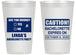 Personalized Bachelorette 14 oz Frosted Cups - Caution | 60082