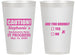 Personalized Bachelorette 14 oz Frosted Cups - Drunk Yes Or No | 60083