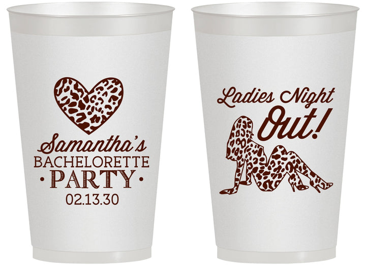 Personalized Bachelorette 14 oz Frosted Cups - Ladies Night Out | 60086