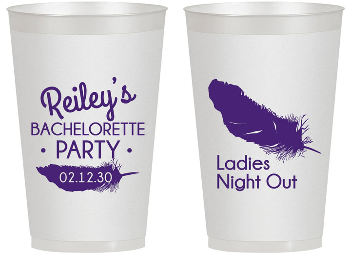 Personalized Bachelorette 14 oz Frosted Cups - Ladies Night Out | 60087