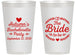 Personalized Bachelorette 14 oz Frosted Cups - Bride To Be | 60088