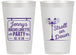 Personalized Bachelorette 14 oz Frosted Cups - Stroll On Down | 60092