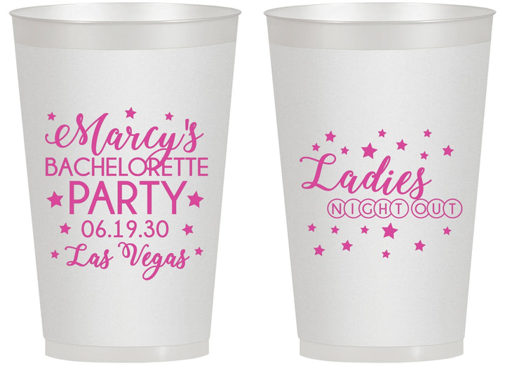 Personalized Bachelorette 14 oz Frosted Cups - Ladies Night Out | 60101