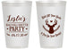 Personalized Bachelorette 14 oz Frosted Cups - Deer Heels Boots | 60102