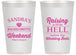 Personalized Bachelorette 14 oz Frosted Cups - Raising A Little Hell | 60108