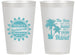 Personalized Bachelorette 14 oz Frosted Cups - Sun Sand Drink Hand | 60114