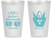 Personalized Bachelorette 14 oz Frosted Cups - Beach Sun Never Sets | 60136