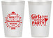 Personalized Bachelorette 14 oz Frosted Cups - Girls Just Wanna Party | 60139