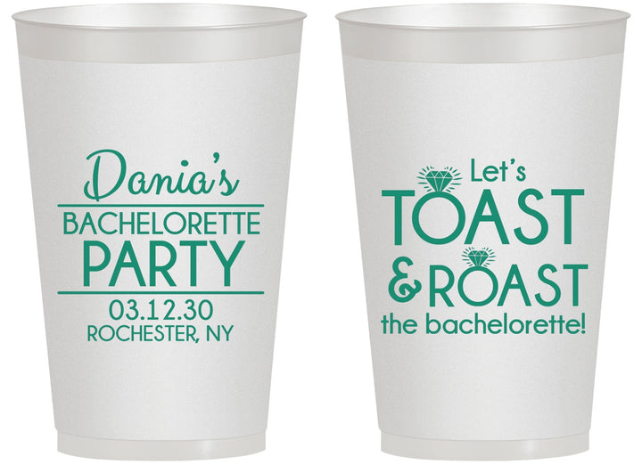 Personalized Bachelorette 14 oz Frosted Cups - Toast And Roast | 60153