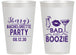 Personalized Bachelorette 14 oz Frosted Cups - Bad And Boozie | 60156