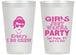 Personalized Bachelorette 14 oz Frosted Cups - Girls Just Wanna Party | 60158