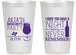 Personalized Bachelorette 14 oz Frosted Cups - Night Never Remember | 60160