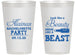 Personalized Bachelorette 14 oz Frosted Cups - Beauty Beast | 60161