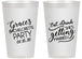 Personalized Bachelorette 14 oz Frosted Cups - Eat Drink Getting Married | 60181