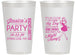 Personalized Bachelorette 14 oz Frosted Cups - Drink The Night Away | 60182
