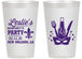 Personalized Bachelorette 14 oz Frosted Cups - Mardi Gras | 60185