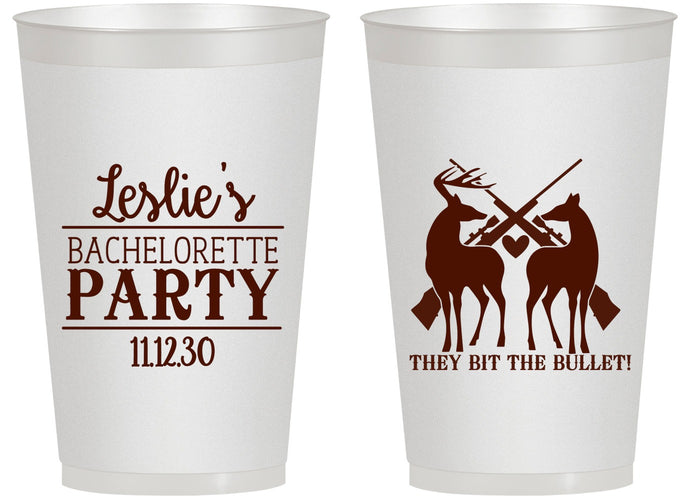 Personalized Bachelorette 14 oz Frosted Cups - Hunting | 60187